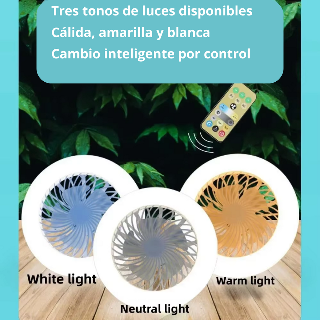 Foco Ventilador 3 en 1  💡🍃