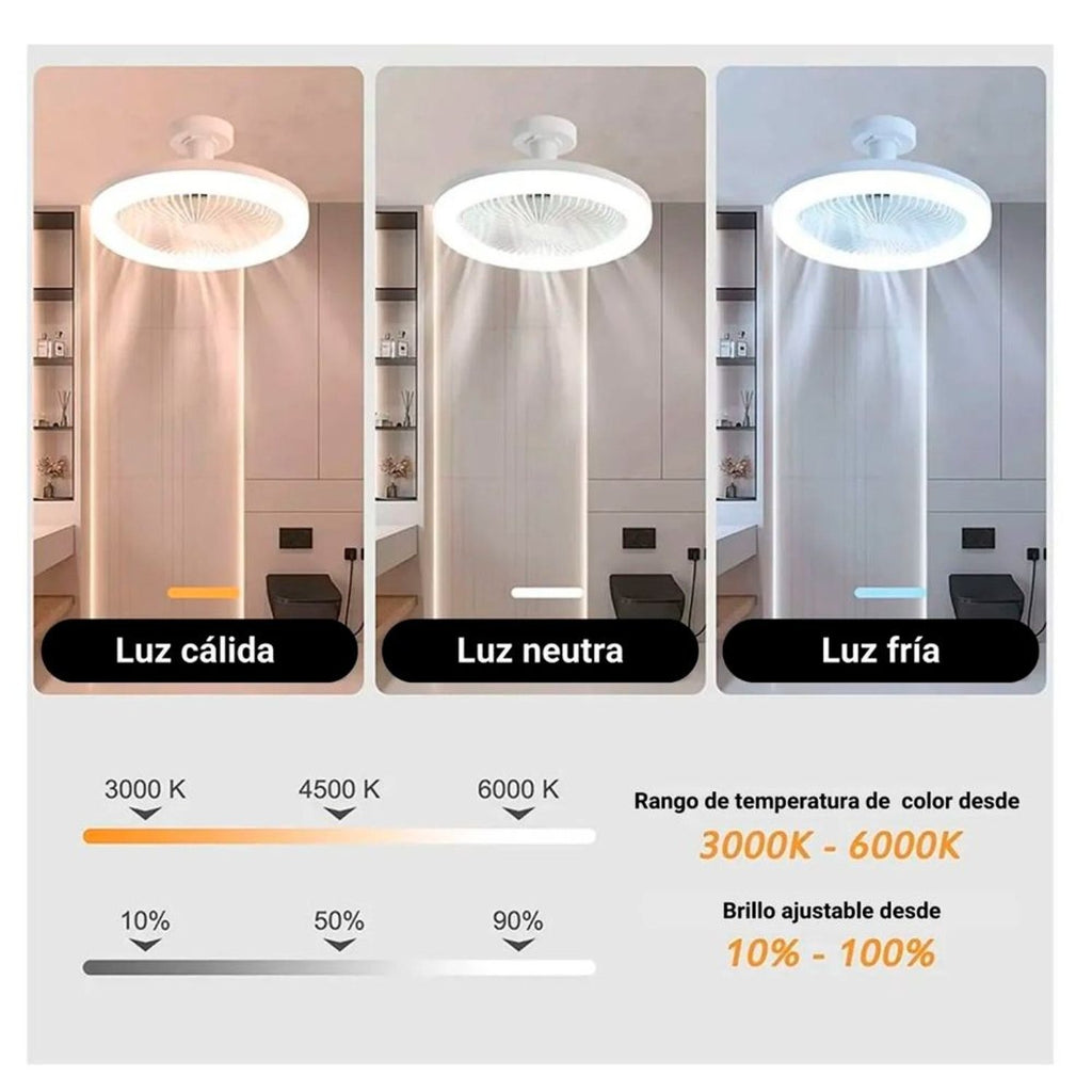 Foco Ventilador 3 en 1  💡🍃